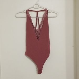 Purple lace bodysuit